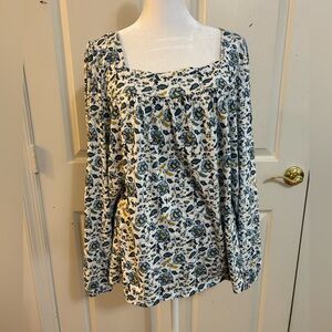 Lucky Brand floral top, 2X